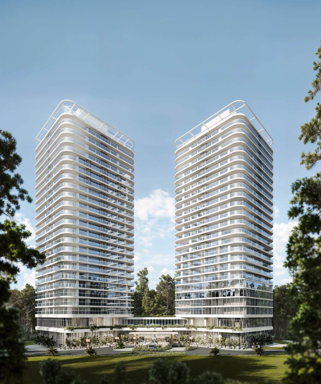 Torres SLS en la brava de Punta del este